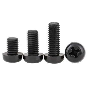 

M2 M2.5 M3 M4 Black Nylon Round Pan Head Phillips Cross Screws Plastic Bolts