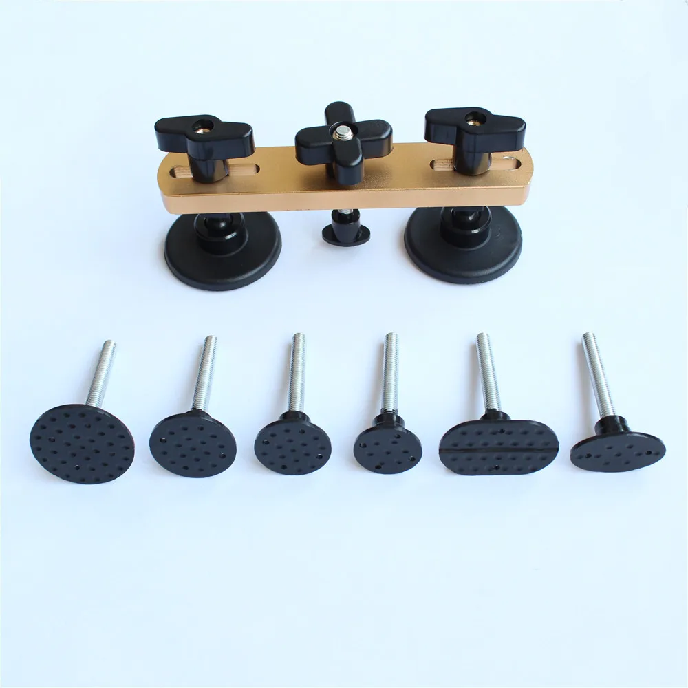 Truck PDR Paintless Dent Car Repair Tools Pulling Bridge Dent Removal Hand Tool Set PDR Tool kit Newly Design gold sliver color Truck PDR Paintless Dent Car Repair Tools Pulling Bridge Dent Removal Hand Tool Set PDR Tool kit Newly Design gold sliver color