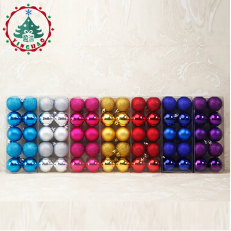 Adornos de Navidad 2019 Natal 5cm Bola de Adornos para el árbol de Navidad decoraciones de Navidad para la decoración del hogar Adornos de Navidad 2019 Natal 5cm Bola de Adornos para el árbol de Navidad decoraciones de Navidad para la decoración del hogar