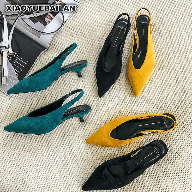 

Spring New Korean Version Women's Tip High-heeled Shoes With Fine Heels And Simple Fashion Single