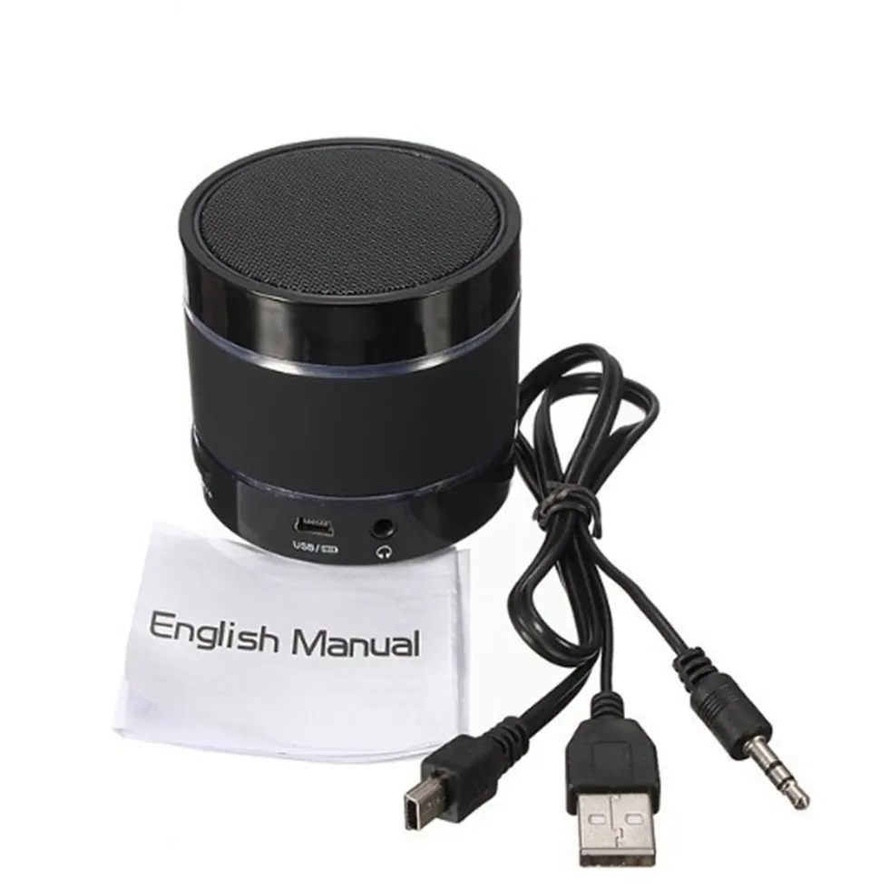 

10PCS LED Bluetooth Wireless Speaker Portable Audio Subwoofer With Mic TF USB FM