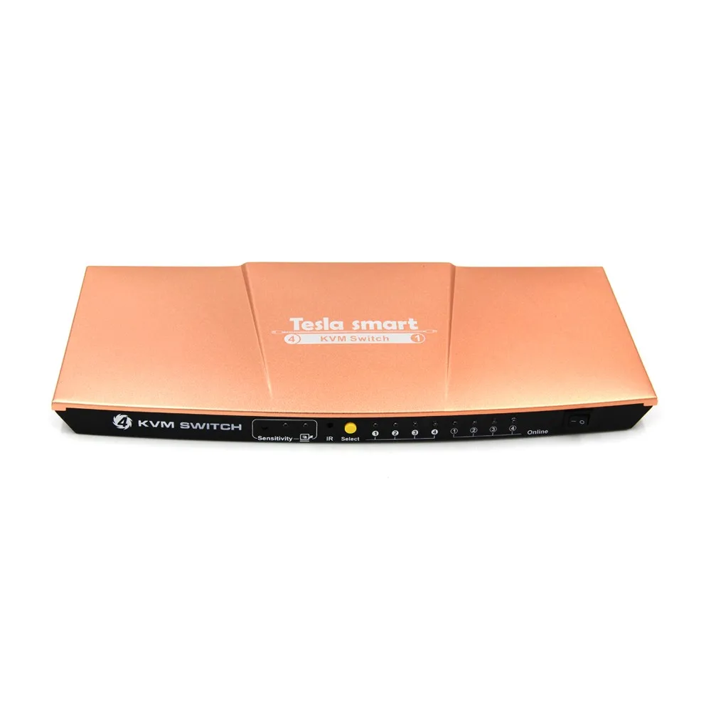 

Free Shipping Gold High Quality USB HDMI KVM Switch 4 Port USB KVM HDMI Switch Support 3840*2160/4K*2K Extra USB2.0 Port