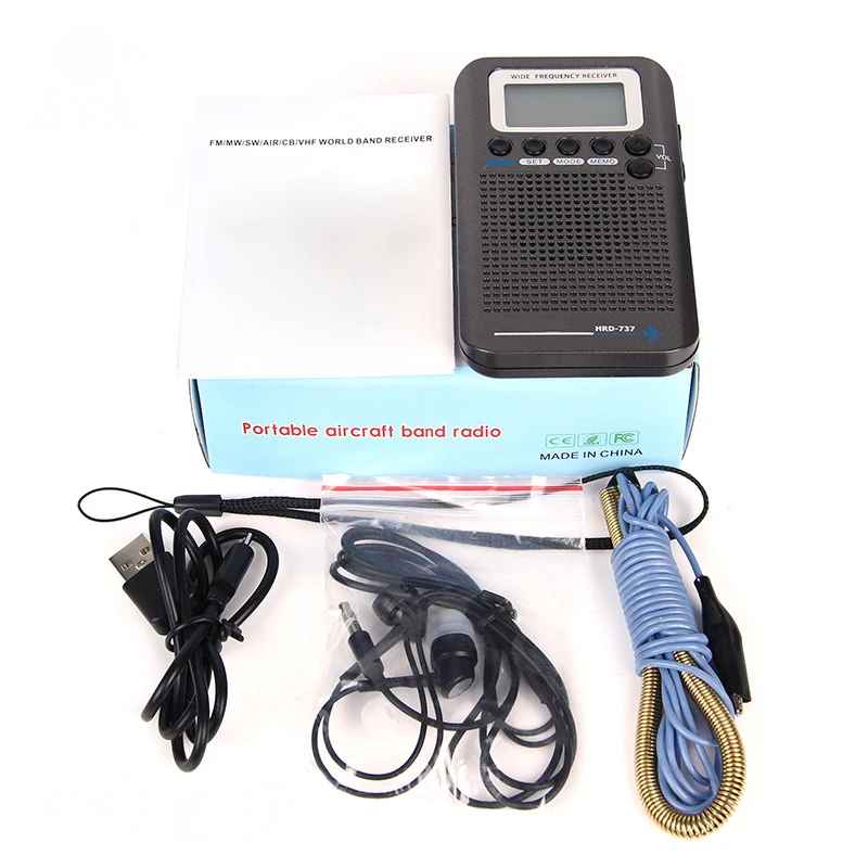 Full Band Radio Digital Demodulator FM AM SW CB Air VHF World Band Stereo portable Radio