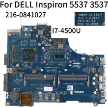 KoCoQin ноутбук материнская плата для Dell Inspiron 5537 3537 I7-4500U материнская плата 216-0841027 VBW00 LA-9981P