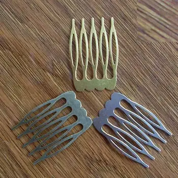 

IB3303 27*40MM 100PCS (Nickel/Gold/Bronze) Metal Hair Comb Claw Hairpins DIY Jewelry Findings&Components
