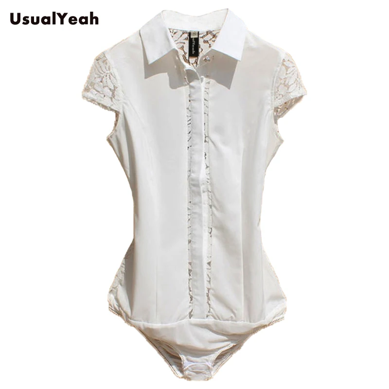 new-summer-women's-fashion-casual-short-sleeve-slim-fit-lace-cutout-office-body-shirts-blouses-for-women-white-black-sy0261