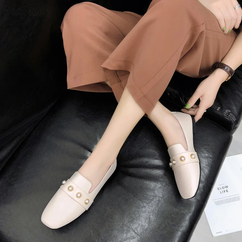 

Flats Women PU Leather Harajuku Korean Style Trendy Flat with Soft Bottom Womens All-match Elegant Shoes Ladies Non-slip 2019