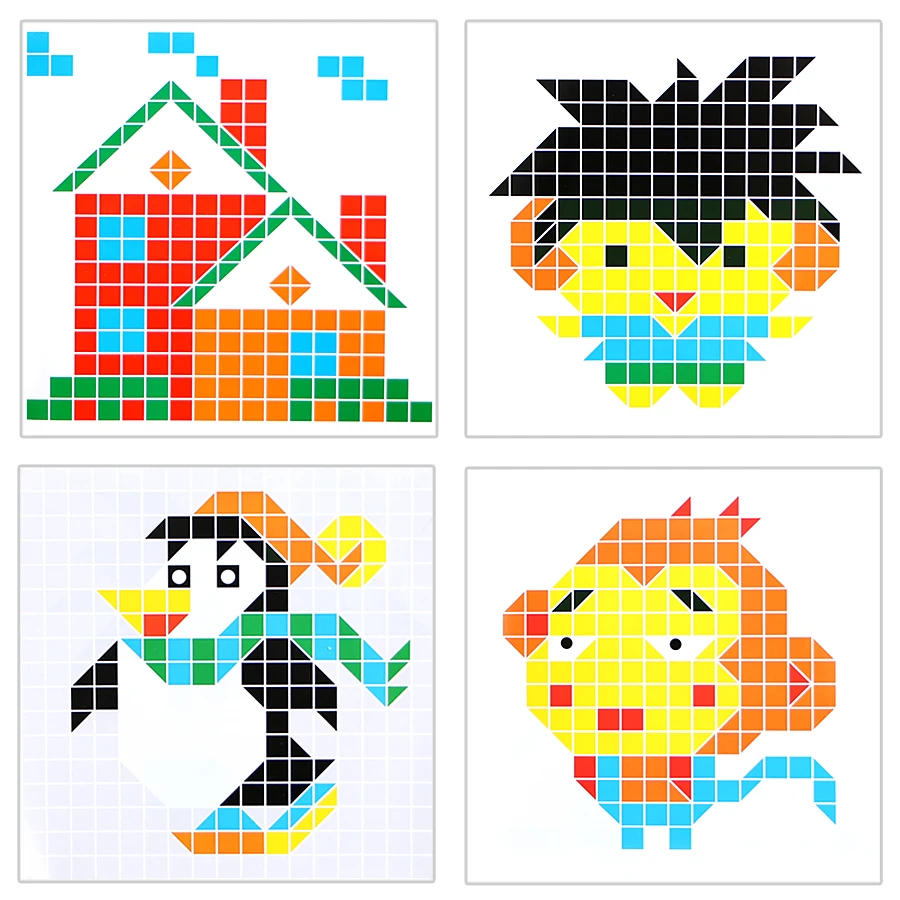 blocos coloridos Criativo Mosaico MOSAICO de brinquedo