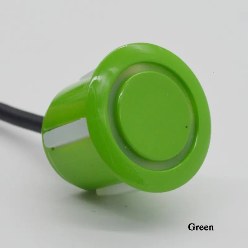 Комплект автомобильных датчиков парковки ЖК-дисплей цветной дисплей голосовой зуммер парковочная система детектор реверсивная задняя парковка 4/сенсор s NY606 - Название цвета: Зеленый