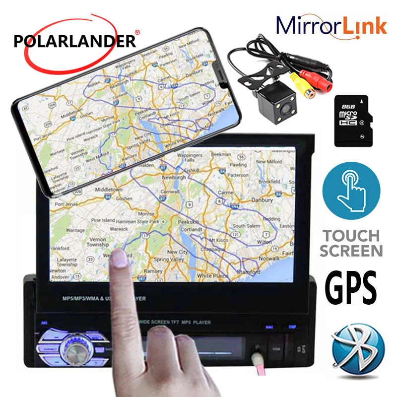 12 многоязычный сенсорный экран стерео FM USB TF видео MP5 плеер Авто GPS автомобильный