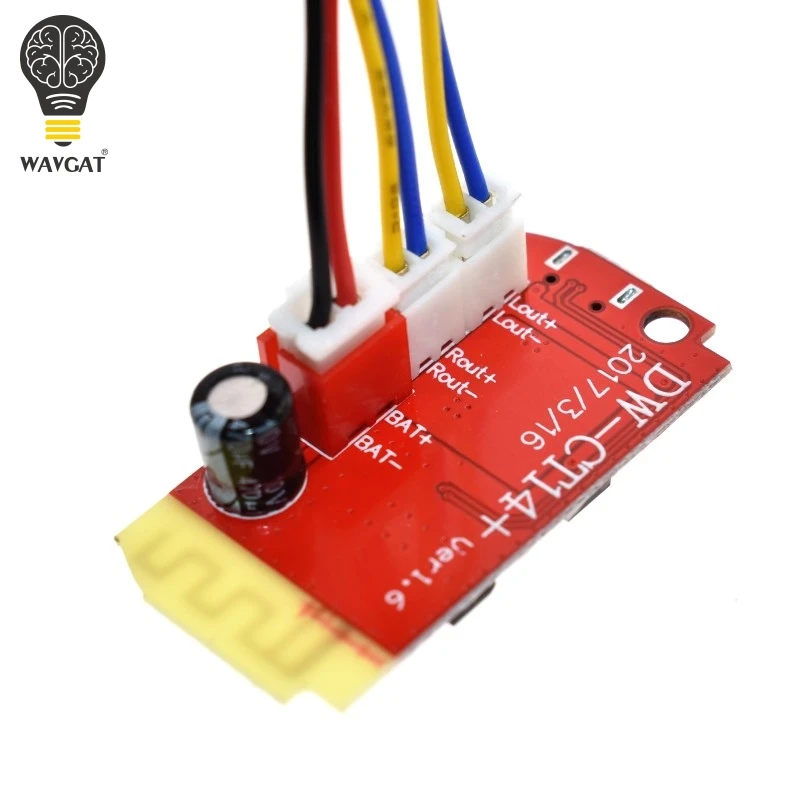 WAVGAT DC 3 7 В 5 в Вт Цифровой усилитель звука двойная плата DIY Bluetooth динамик