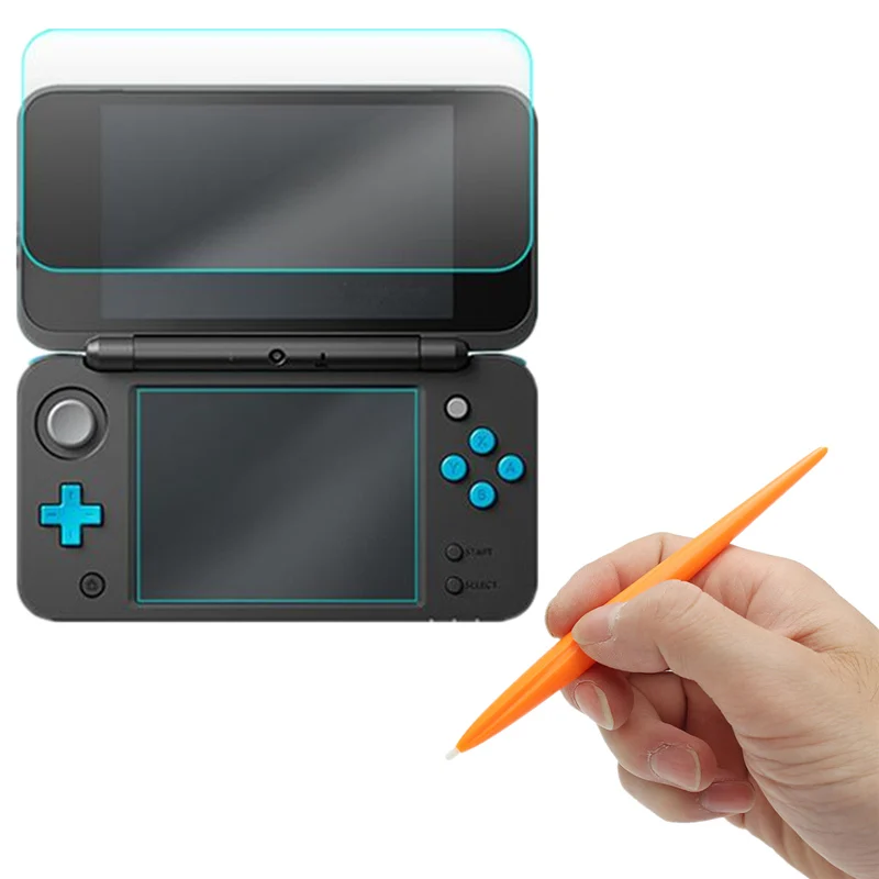 Для New 2DS LL для nintendo New 2DS XL/LL 3 в 1 комплект с белым EVA чехол для переноски сумка+ защита для экрана+ набор стилусов