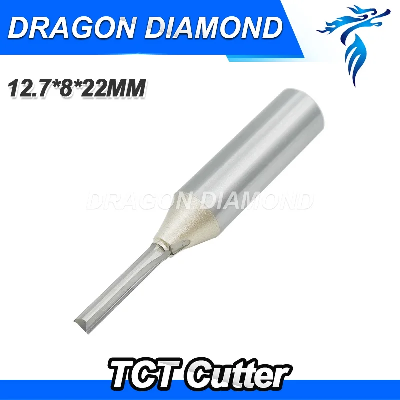 

5 pcs 8*22mm Two Double Flutes Straight Slot Bits, Wood Cutters, Solid Carbide Foma CNC Router Bit