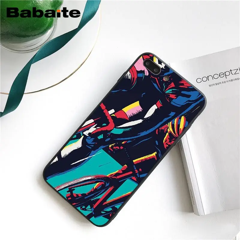 Babaite велосипед велоспорт арт чехол для телефона для iphone 11 Pro 11Pro Max 6S 6plus 7 7plus 8 8Plus X Xs MAX 5 5S XR - Цвет: A2