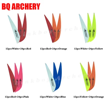 

Archery 60pcs Arrow Vanes 2.8inch plastic For Compound Recurve bow DIY Accessories Carbon Arrows Shaft Hunting shooting