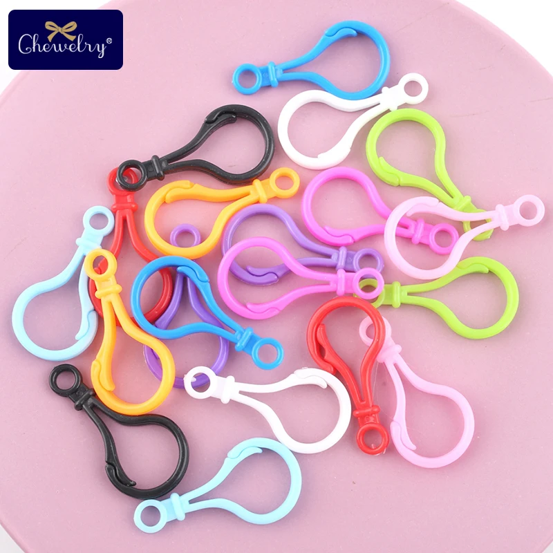 

10pc Nipple Clip Plastic buckle Colorful Omnipotent Buckle Baby Pacifier Clip For Kid Products Making Accessories Baby Teether