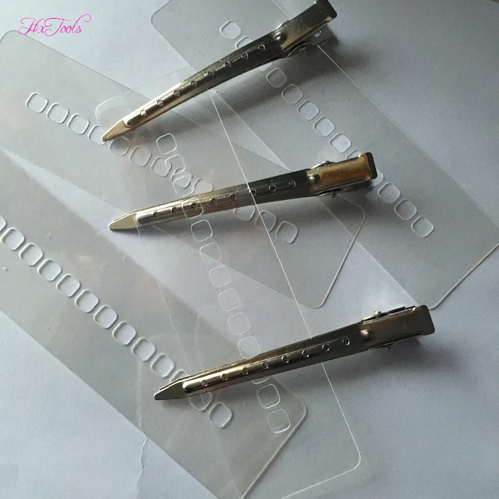 Double Prong Pin Curl Setting Section Hair Clips Set With Multi