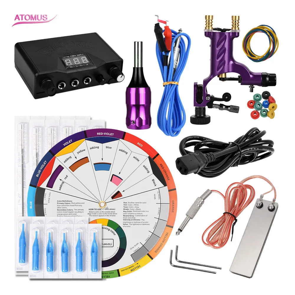 

Rotary Tattoo Machine Kits Professionnel Tatto Best Equipo Para Tatuar Beginner De Bobinas Tatuage Tatoo Set Kit Tatouage Rotary