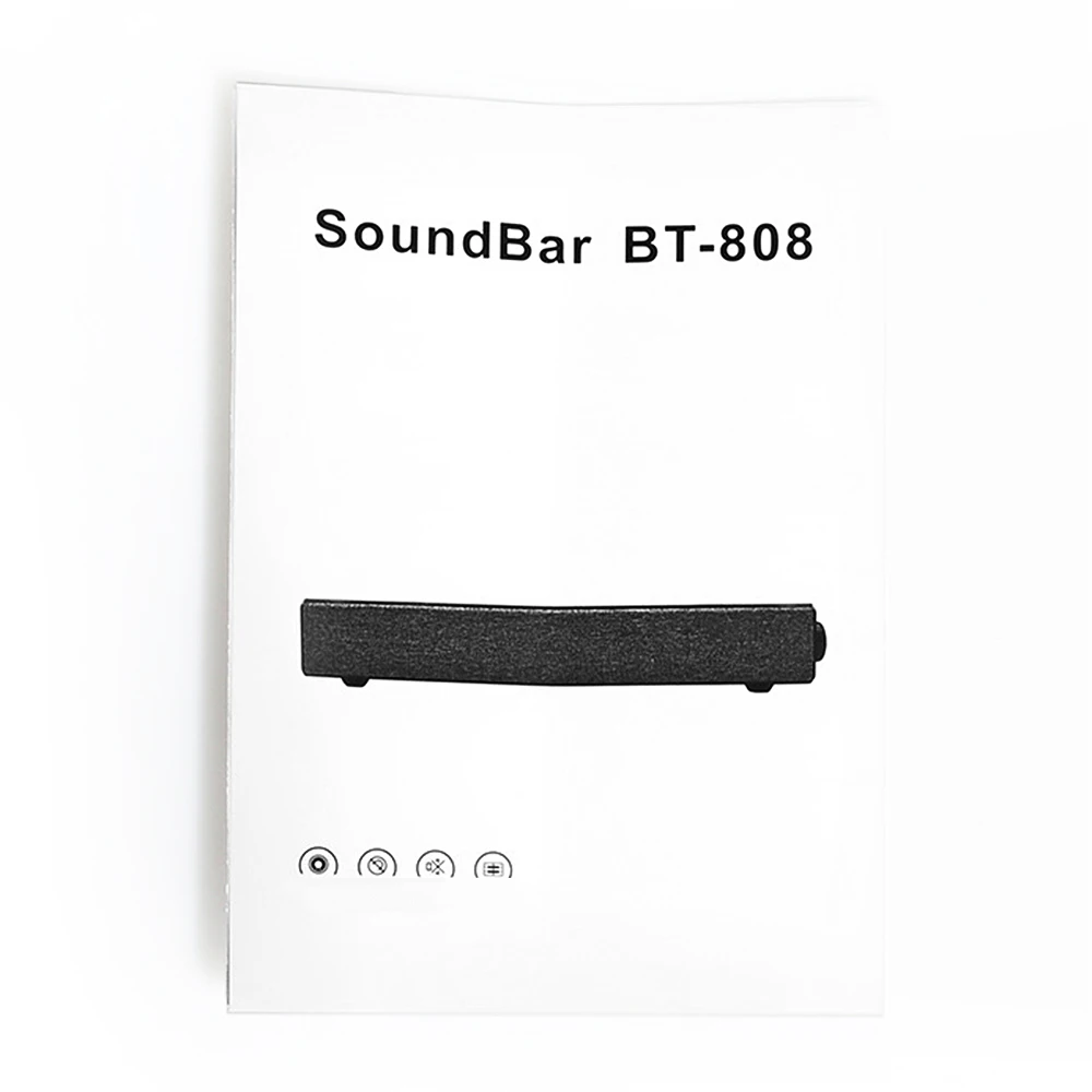 Sporch BT808 беспроводной Bluetooth Саундбар динамик сабвуфер звук 2 высококачественные