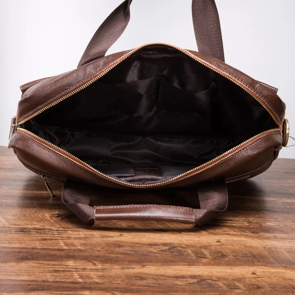 Мужской бизнес-портфель коричневого цвета с масляным воском, античный дизайн, 16 дюймов, для ноутбука, мужской чехол, сумка-мессенджер, сумка-тоут, портфель, 1120