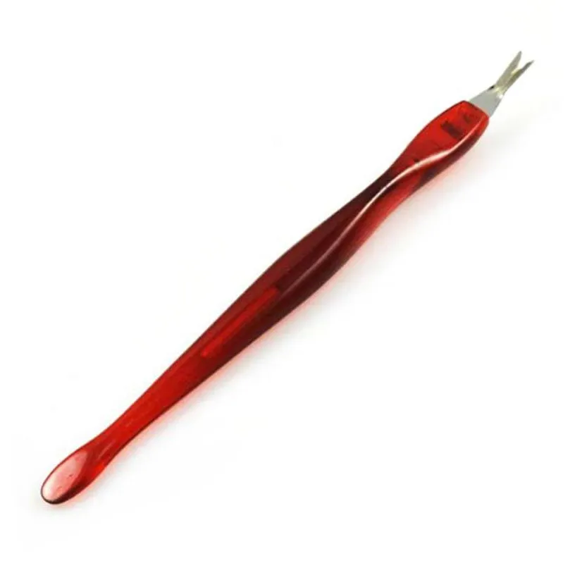 

2 pcs/set Random Color Cuticle Scissors Remover Beauty Tool Cut Repair Removal Of Nail Pusher Trimmer Skin Defender Tool