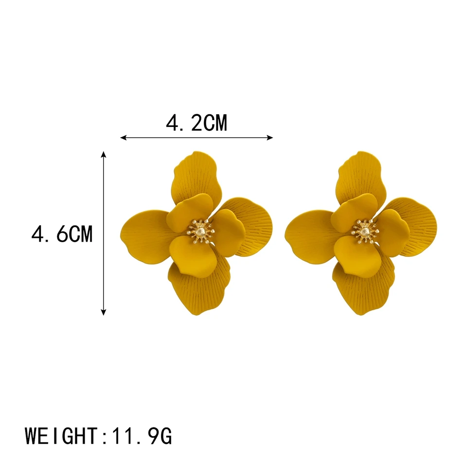 Женские массивные серьги в виде большого цветка, милые Стильные корейские серьги-подвески, Женские Ювелирные изделия, удивительная цена