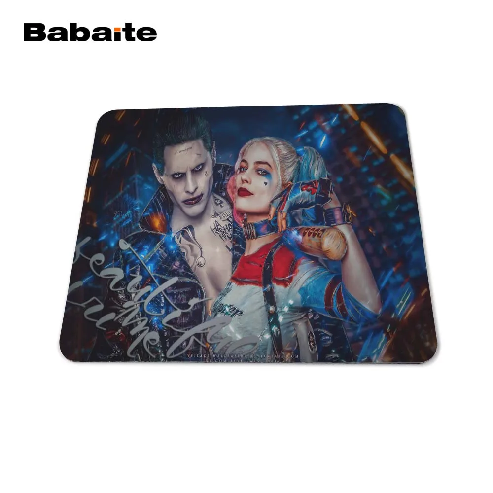 Babaite Harley quinne прямоугольник 180x220x2 мм 250x290x2 мм компьютер Мышь Pad не оверлок края Коврики для Harley quinne Мышь pad