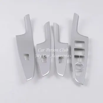 

For Hyundai Tucson 2019 Interior Door Armrest Cover Window Switch Decoration Trims ABS Chrome Stickers Car-styling Accessories