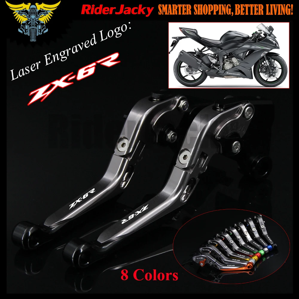 Для Kawasaki ZX6R/636 ZX-6R 2007-2016 2008 2009 2010 2013 2014 2015 Черный &amp титан ЧПУ Регулируемый
