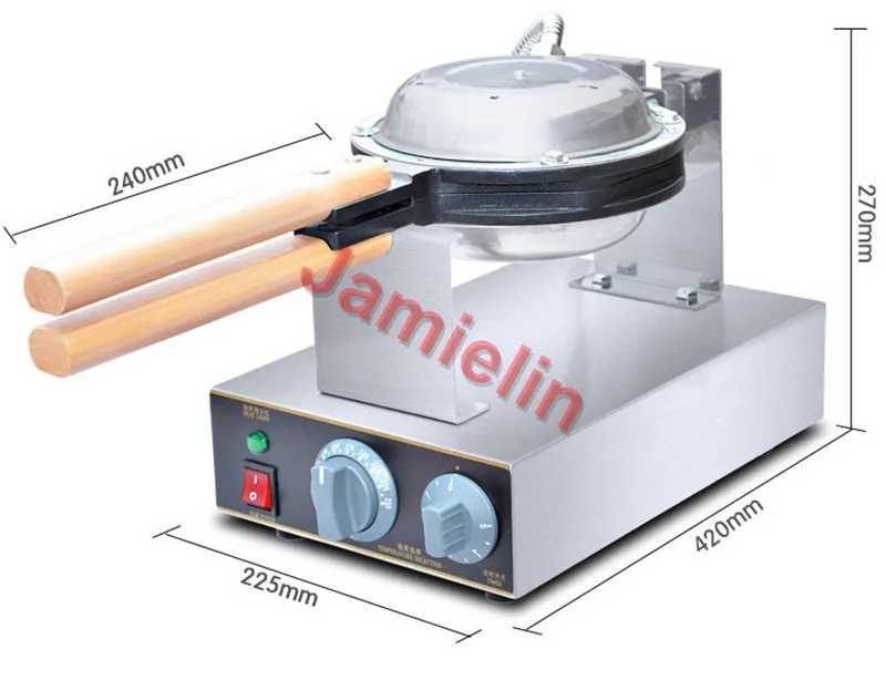 machine bubble waffle action