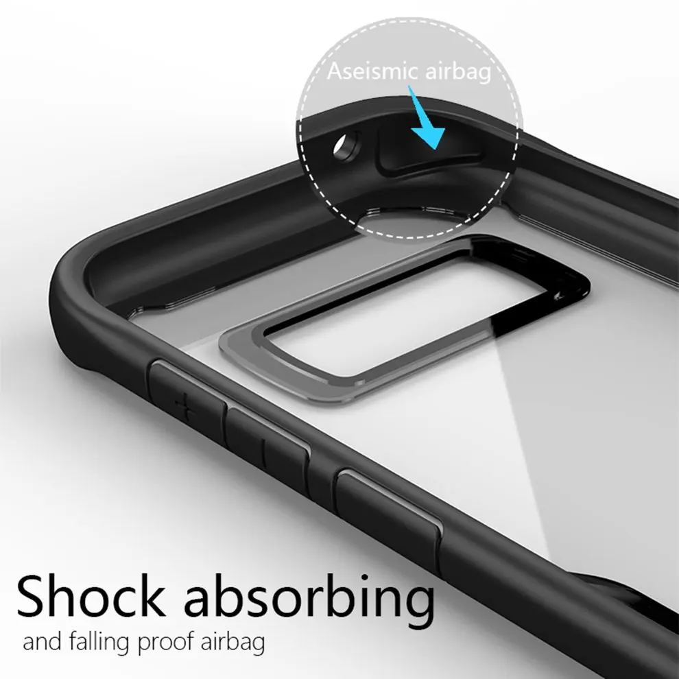 

10 Pcs Innovative Ultra Slim Case Silicone Transparent Cover Black Falling Proof Phone Cover Case For Samsung Galaxy Note 8 S8