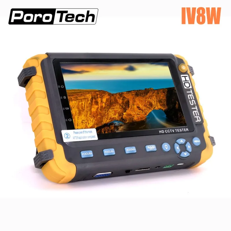 Goedkoop 2018 Verbeterde IV8S IV8W 5 inch CCTV Tester Monitor 5MP TVI AHD CVI CVBS Security Camera tester ondersteuning PTZ Audio VGA hdmi ingang