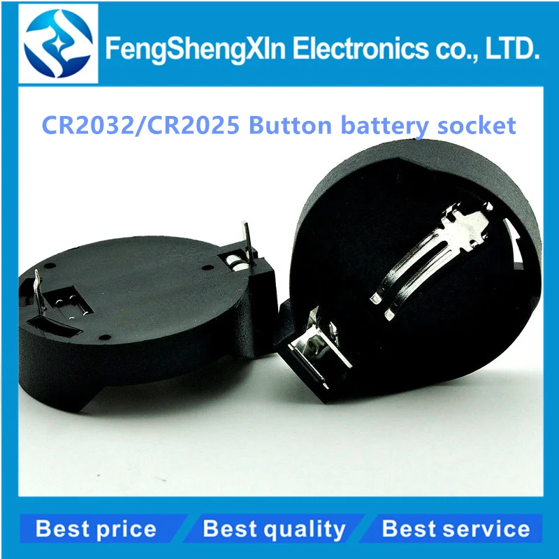 

10pcs/lot CR2032 CR2025 Button battery socket battery holder