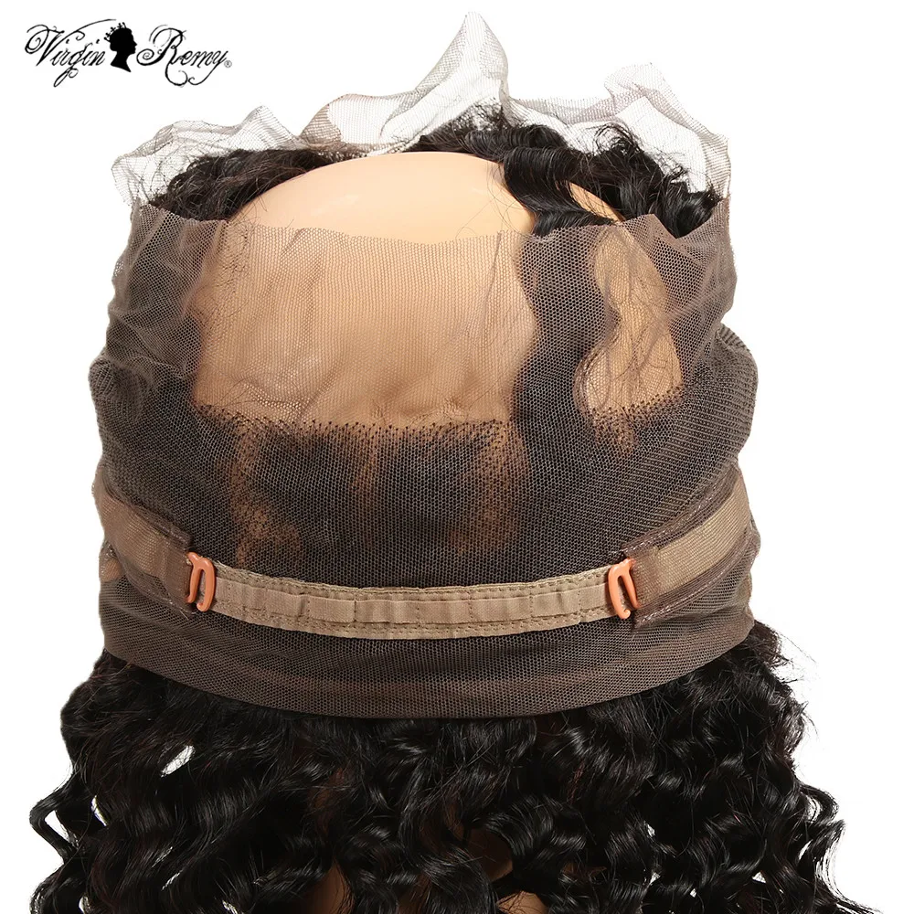 360 Lace Frontal Closure Pre Plucked With Baby Hair Brazilian Deep Wave 360 Lace Frontal Natural Color Queen Virgin Remy Hair
