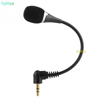 

50pcs NEW PC Computer Laptop Notebook Condenser Microphone #30 Arrival Mini 3.5mm Jack Flexible Microphone Speaker Mic