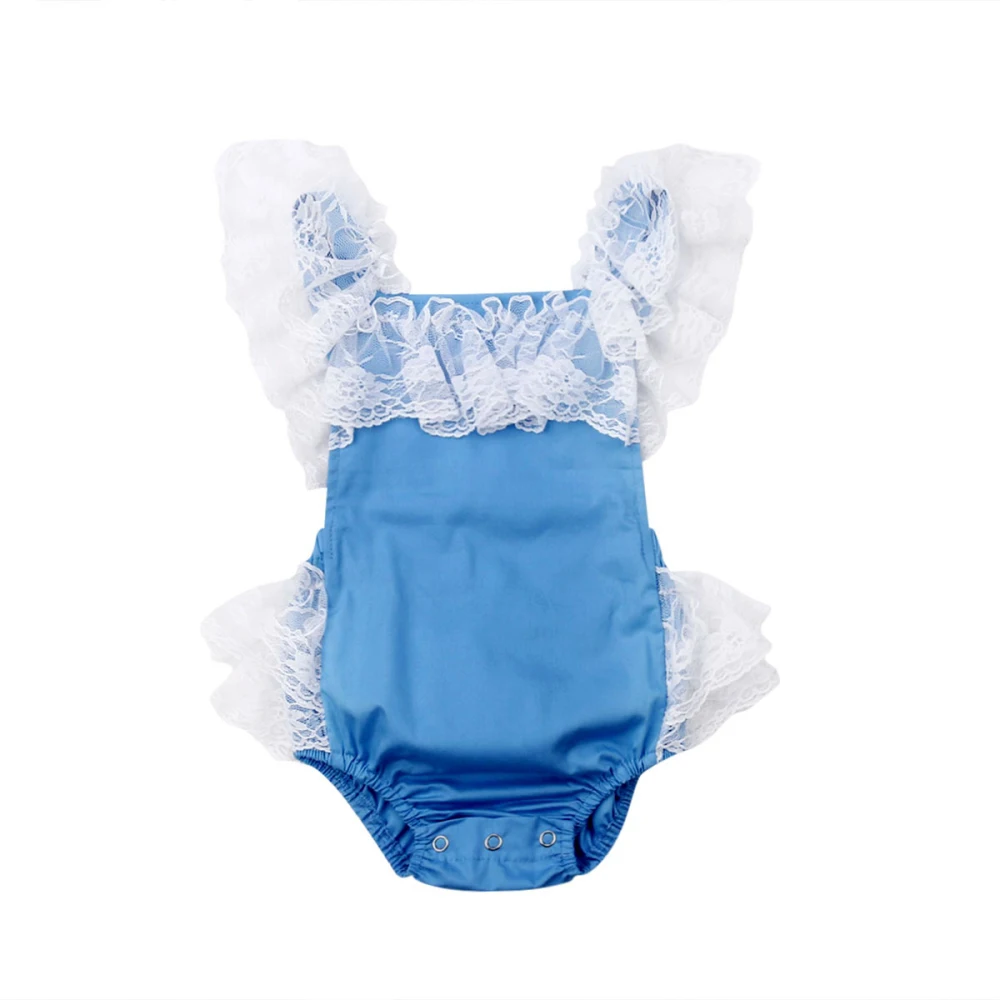 Newborn Baby Girl Lace Ruffle Patchwork Romper Bodysuit Outfits Clothes Summer | Детская одежда и обувь