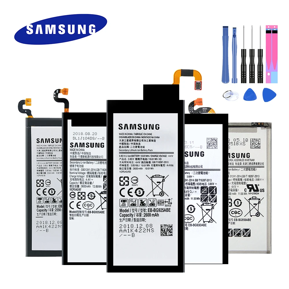 Новинка, аккумулятор для Samsung Galaxy S6/S6 Edge/S7/S7 Edge/S8 G920 G920F G925 G930 G935 G950 EB-BG920ABE с инструментами