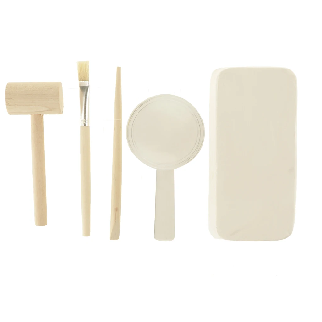 Fun Little Geologist Dig Out Rocks & Mineral Kit Earth Geology Science Toy Exploring Specimen Game