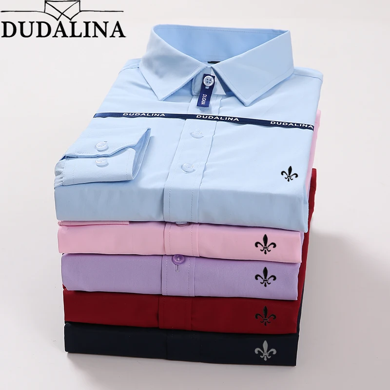 Achat Homen Camisa Masculina Dudalina grande taille homme manches longues Blusa De Frio mâle Social Masculina Slim Fit