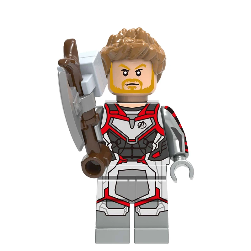 Single Ation Figure Avengers Endgame Legoings Marvel SuperHero Iron Man Thor Captain America Building Block Toys For Children