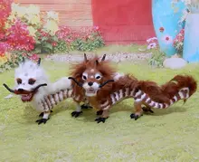 chinese dragon 32x18cm hard model,polyethylene&furs handicraft Figurines&Miniatures home decoration toy gift a2887