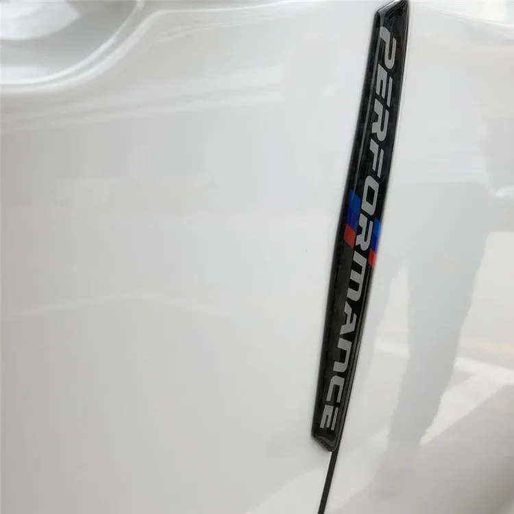 4PCS car door protector carbon fiber door side stickers car Anti-collision Strips Sticker for bmw e90 e46 f30 f10 X1 X3 X5 X6 (3)