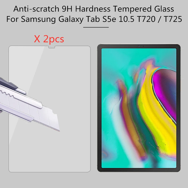 2 шт. прозрачная защитная пленка для экрана 0 3 мм 9H Samsung Galaxy Tab S5e 10 5 T720 T725 |