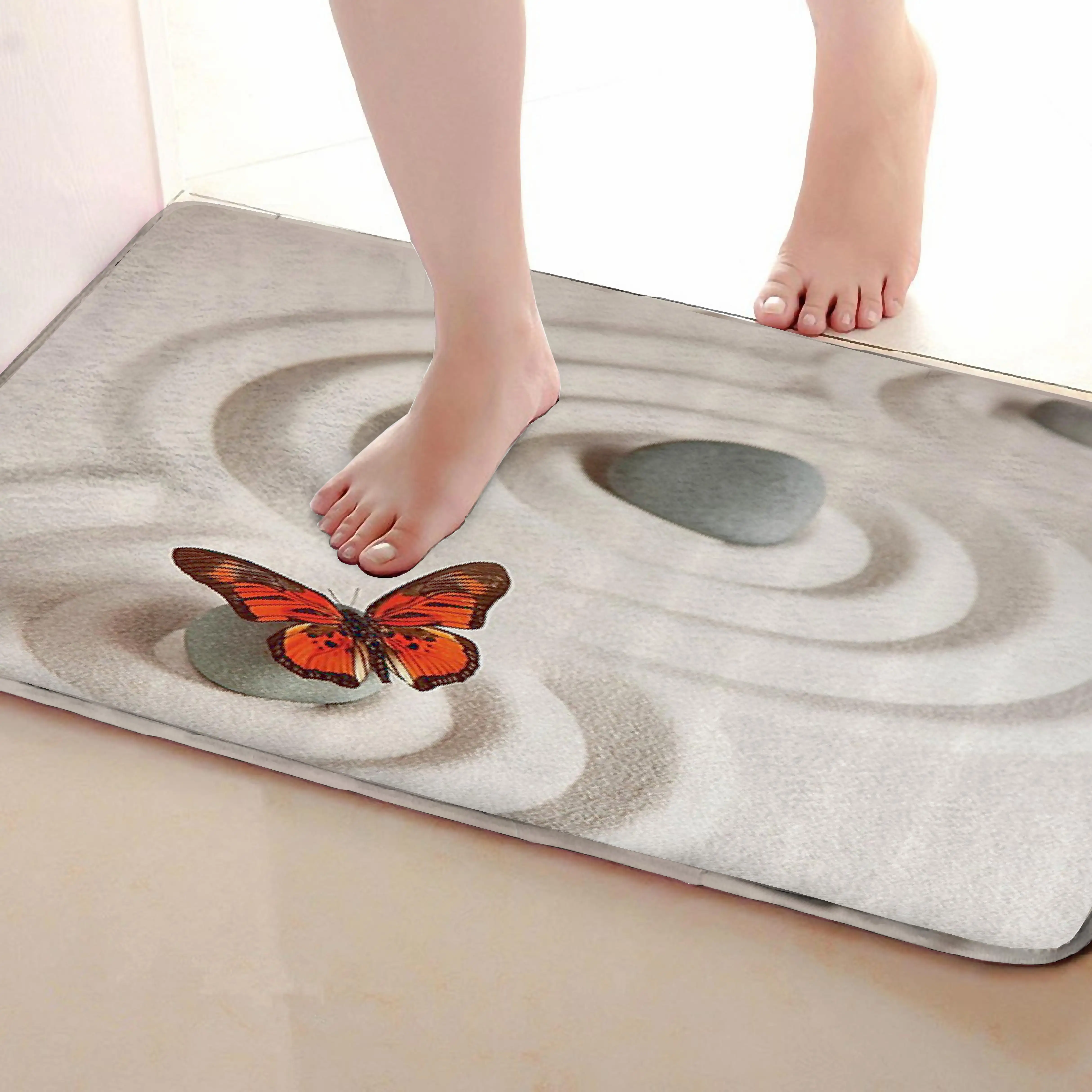 Sand Style Outdoor Mats,Funny Anti skid Bath Mat, Doormats,Door