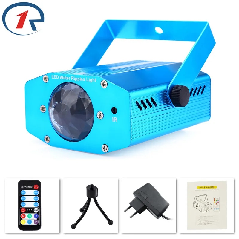 

ZjRight IR Remote 9W RGB LED Water Wave Ripple LED Stage Light bar KTV DJ disco light Concert drama Background Staining lights