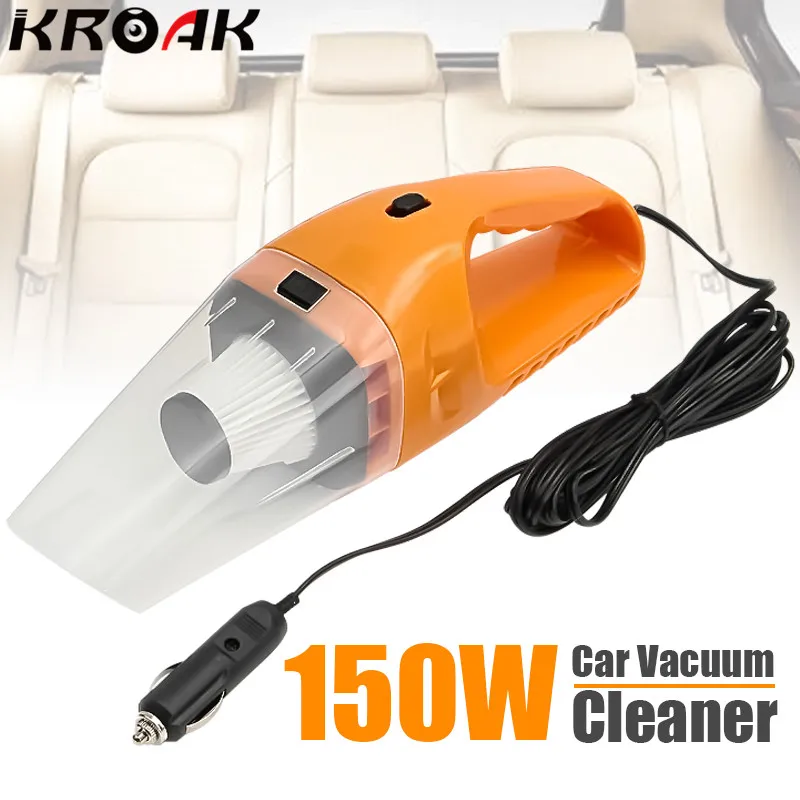 Mini Portable 150W 12V Car Handheld Cyclonic Auto Car Vehicle Vacuum Cleaner Rechargeable Wet And Dry