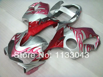 

Injection mold Fairing kits for Honda CBR600 F4i 2001 2002 2003 CBR600 01 02 03 CBR600 F4i 01 02 03 F4i red silver flame fairing
