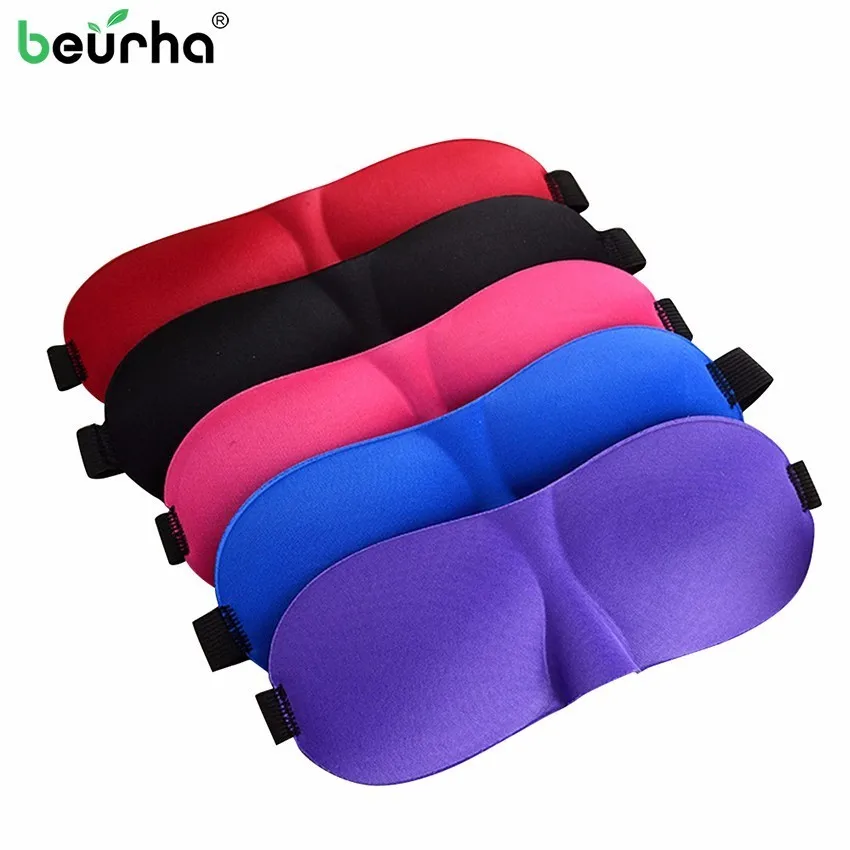 

3D Unisex Adustable Sleep Mask Natural Sleeping Eye Mask Eyeshade Cover Shade Eye Patch Soft Portable Blindfold Travel Eyepatch