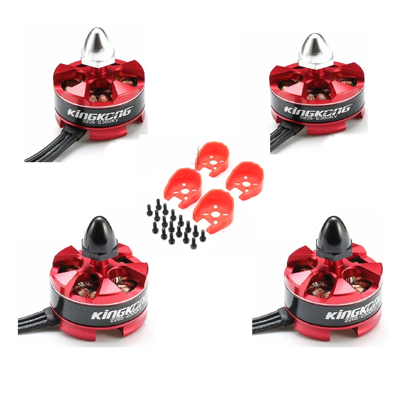 

Ormino 4pcs kingkong 2205 2300kv Brushless Motor cw ccw for FPV Racing Quadcopter QAV250 Robocat frame