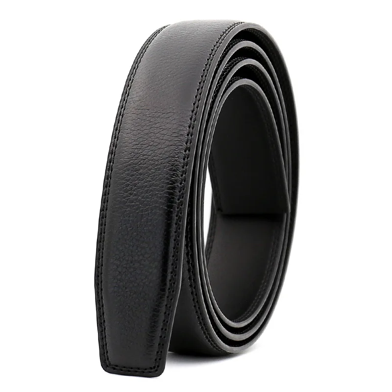 bulliant belt 3.0cm 3.1cm Width Leather Belt Men Without Buckle Mens Belts Luxury Genuine Leather Belt Stap Black Brown 110cm-130cm CE3300 genuine leather belt Belts